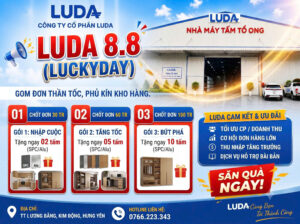 LUDA 8.8 Lucky Day: Chốt đơn nhận quà, phủ kín kho hàng 1 8 8