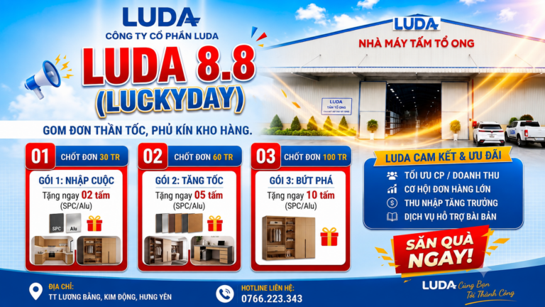 LUDA 8.8 Lucky Day: Chốt đơn nhận quà, phủ kín kho hàng