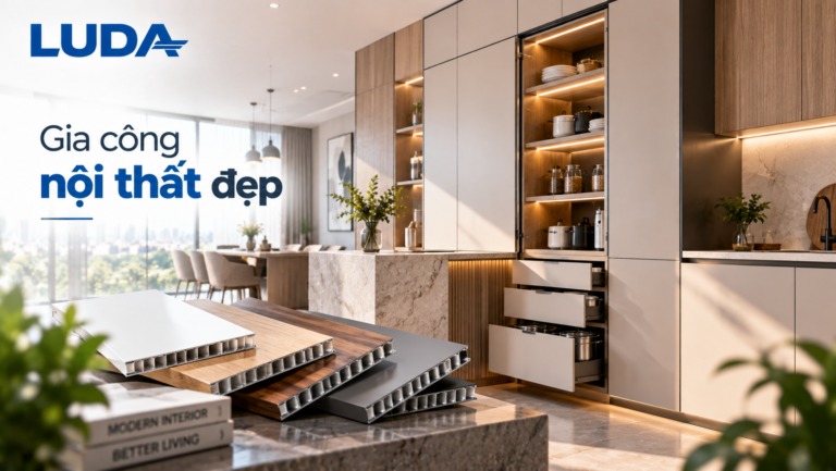 Gia công nội thất đẹp bắt đầu từ việc chọn đúng vật liệu