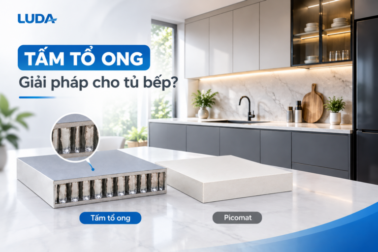 Có nên sử dụng tấm tổ ong để làm tủ bếp thay cho Picomat?