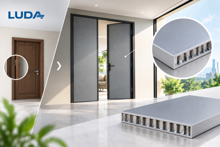 Vì sao cửa bằng tấm nhôm tổ ong đang dần thay thế cửa truyền thống?