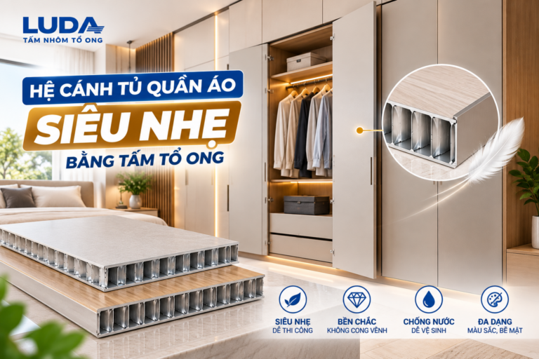 Hệ cánh tủ quần áo siêu nhẹ bằng tấm tổ ong có đáng đầu tư?